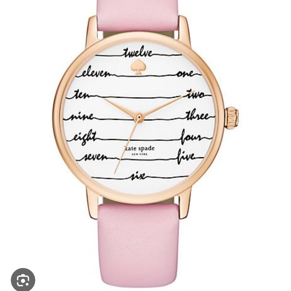Kate Spade brand Pink Watch and Kate Spade Red Heart Earrings NWOT